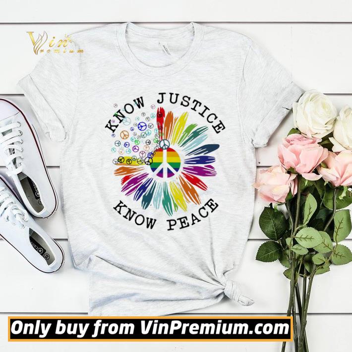 a4233090 lgbt flower know justice know peace shirt sweater 4 - Lgbt flower know justice know peace shirt sweater