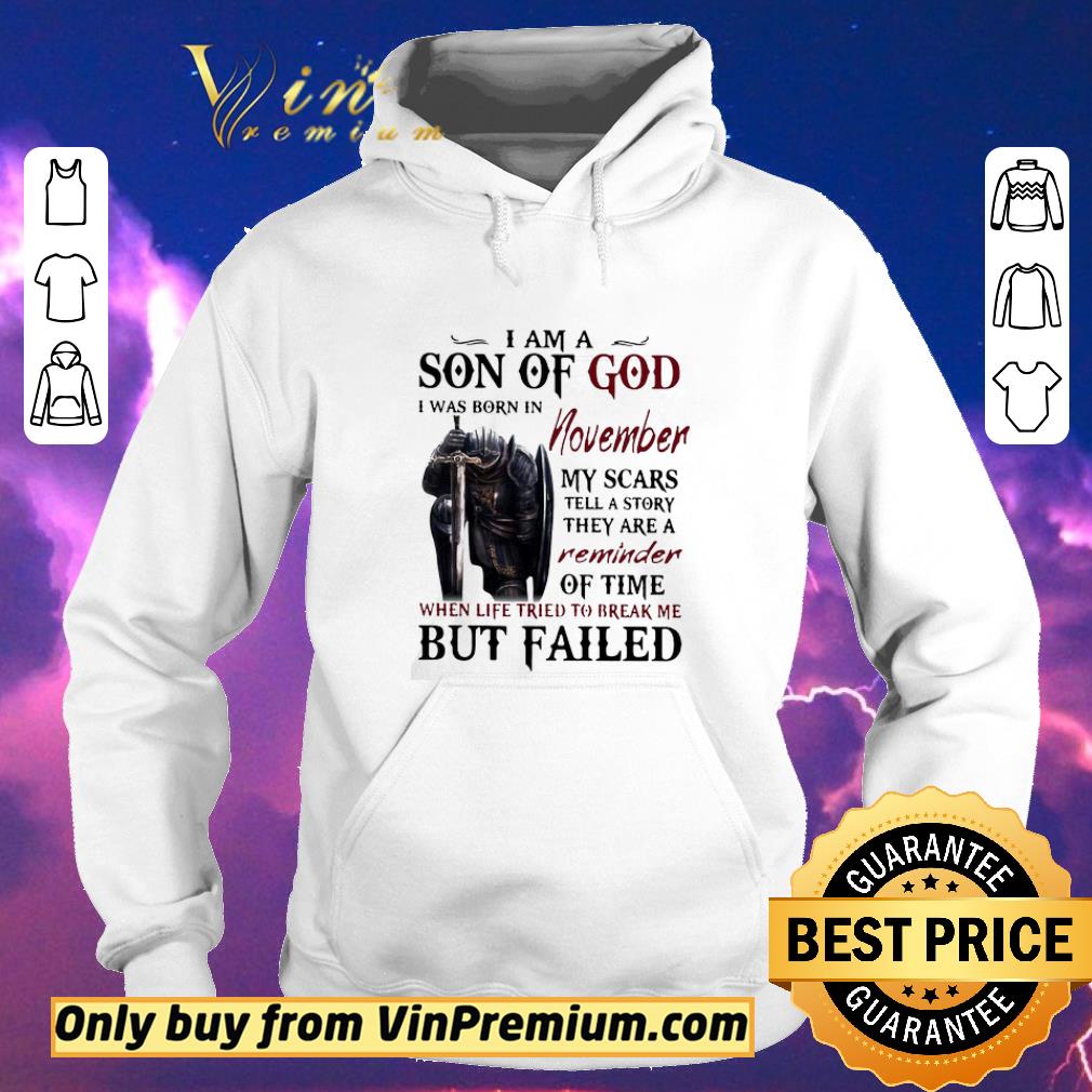a43e2781 awesome templar knight i am son of god i was born in november shirt sweater 4 - Awesome Templar Knight I Am Son Of God I was Born In November shirt sweater
