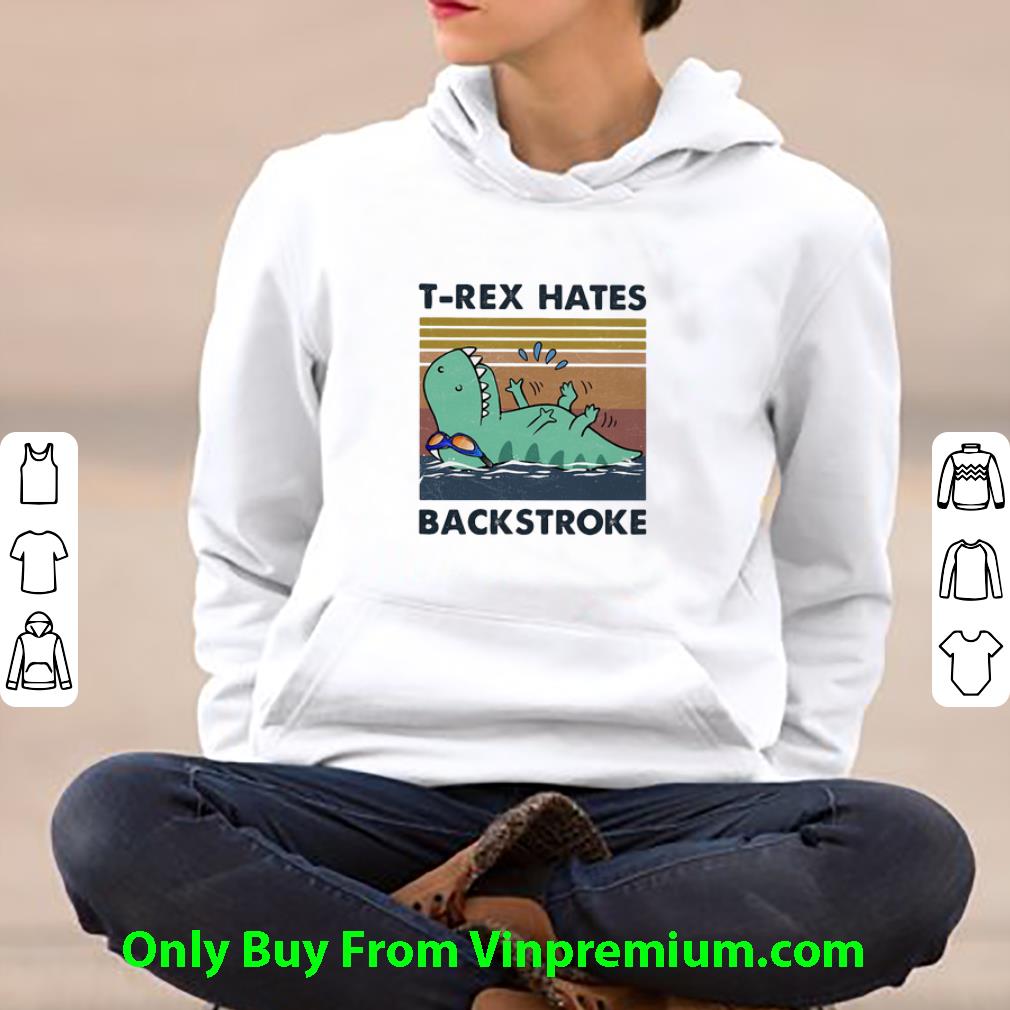 a5f7261a top vintage swimming dinosaur t rex hates backstroke shirt 4 - Top Vintage Swimming Dinosaur T-rex Hates Backstroke shirt
