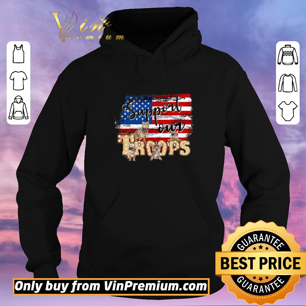 a7cde4d7 official cats support our troops american flag happy 4th of july shirt sweater 4 - Official Cats Support Our Troops American Flag Happy 4th Of July shirt sweater