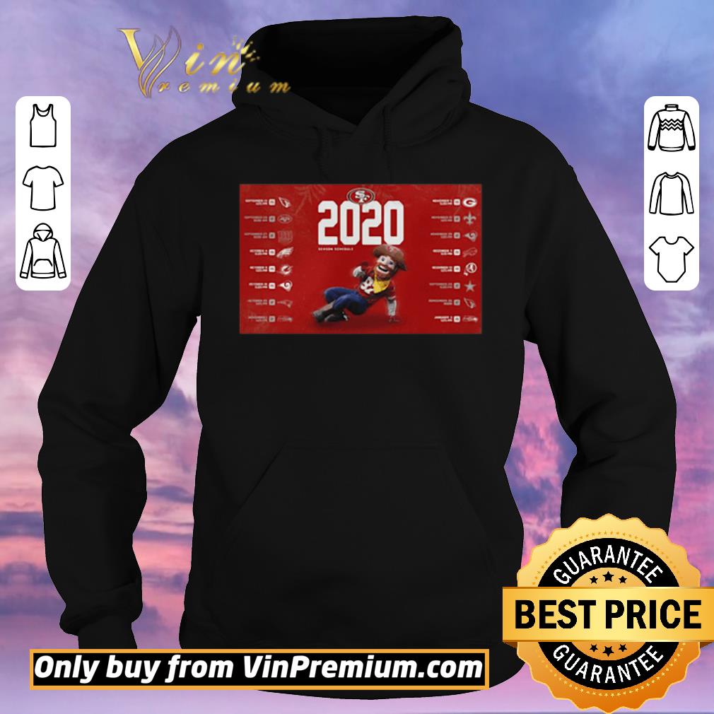 a80ff8bf official san francisco 49ers football 2020 season schedule shirt sweater 4 - Official San francisco 49ers football 2020 season schedule shirt sweater