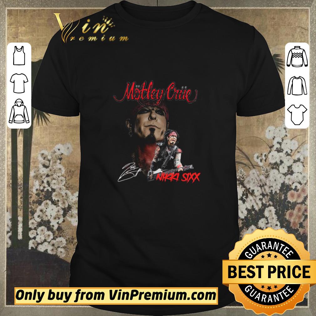Hot Motley Crue Signature Nikki Sixx shirt sweater