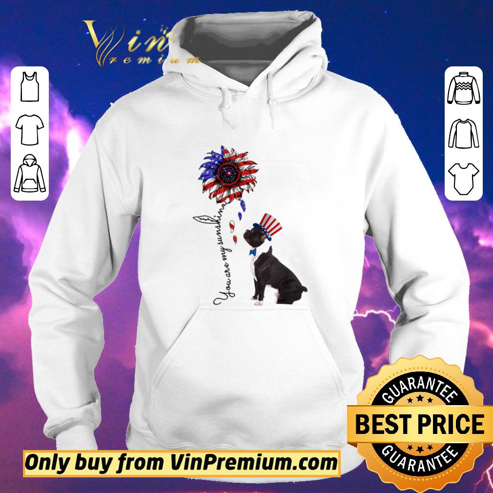 b076383d official america flag sunflower french bulldog independent shirt sweater 4 - Official America Flag Sunflower French Bulldog Independent shirt sweater