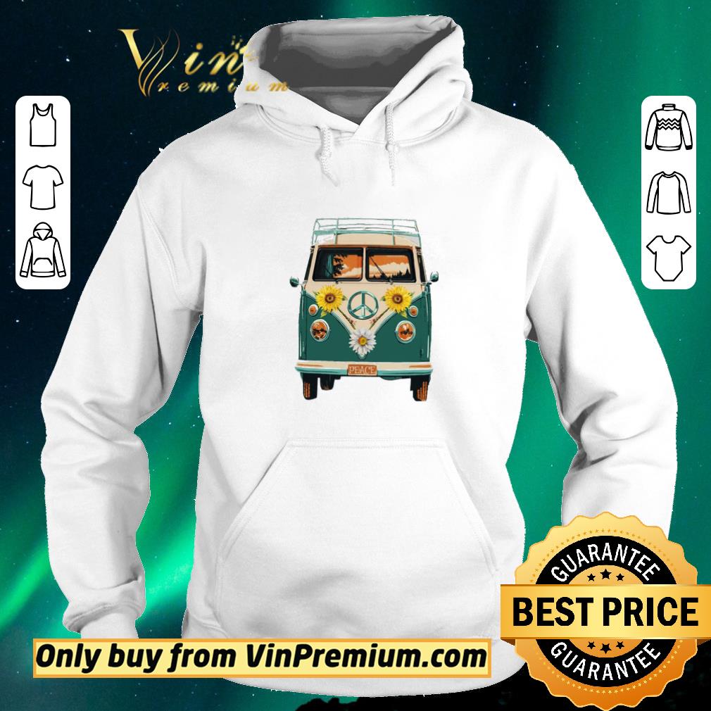 Nice Hippie Peace Car And Sunflowers shirt sweater b1922112 nice hippie peace car and sunflowers shirt sweater 4 - Nice Hippie Peace Car And Sunflowers shirt sweater