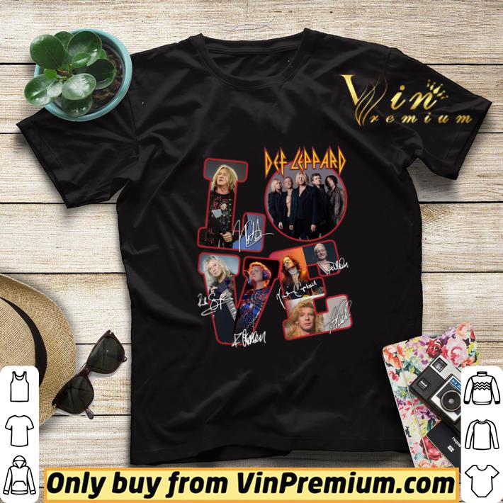 b229818b love def leppard signature shirt sweater 4 - Love Def Leppard Signature shirt sweater