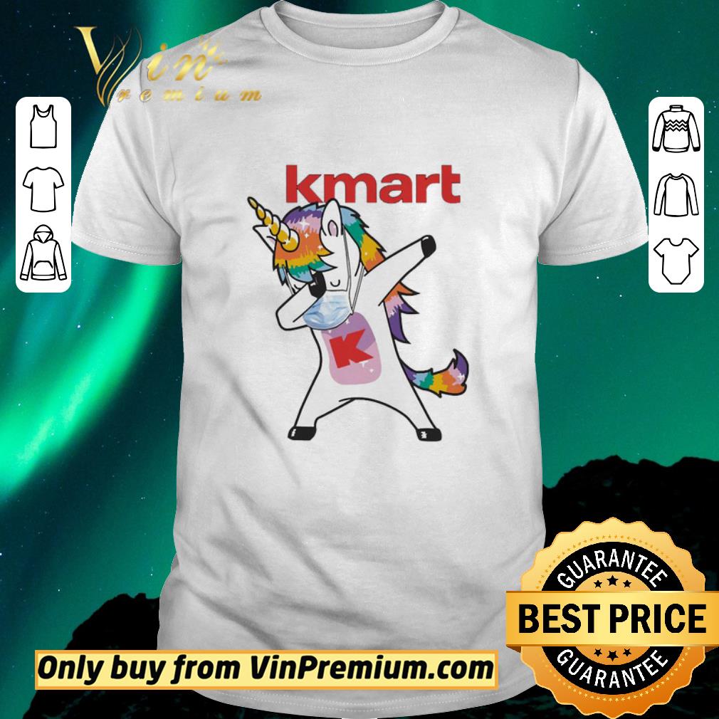 Funny Dabbing Unicorn mask Kmart logo Coronavirus shirt sweater