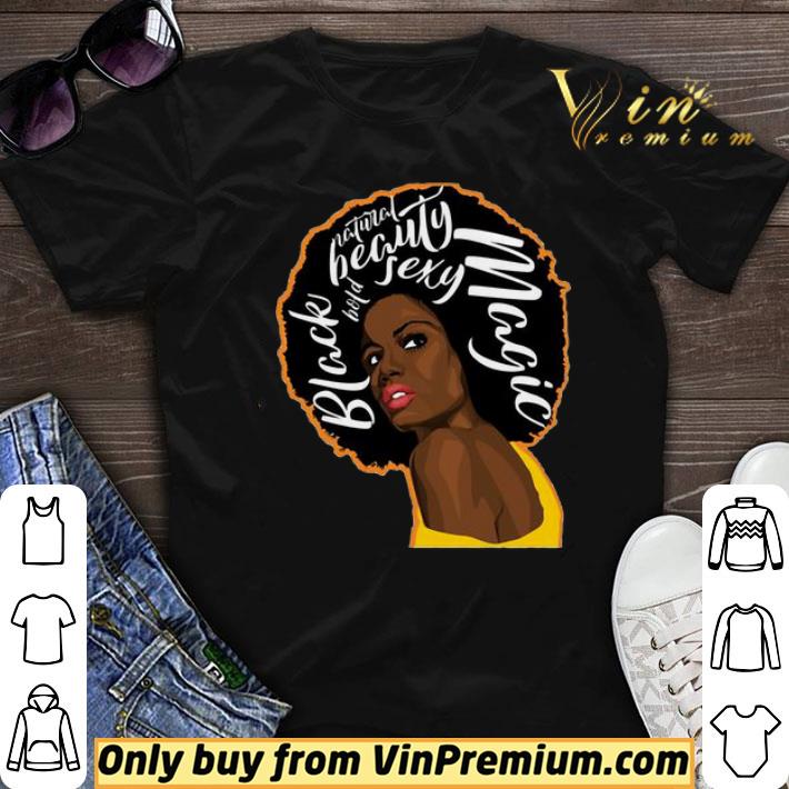 Juneteenth girl black beauty sexy magic natural shirt sweater