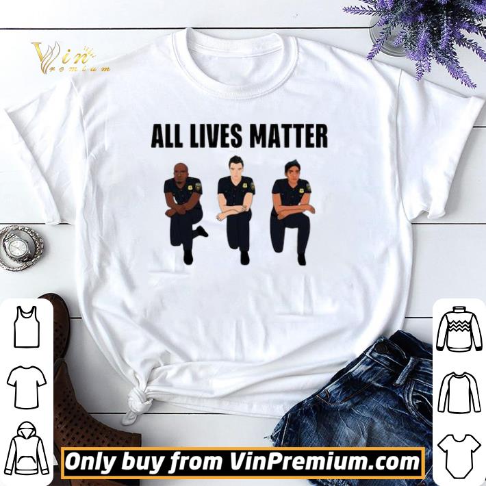 All lives matter Police kneel shirt sweater