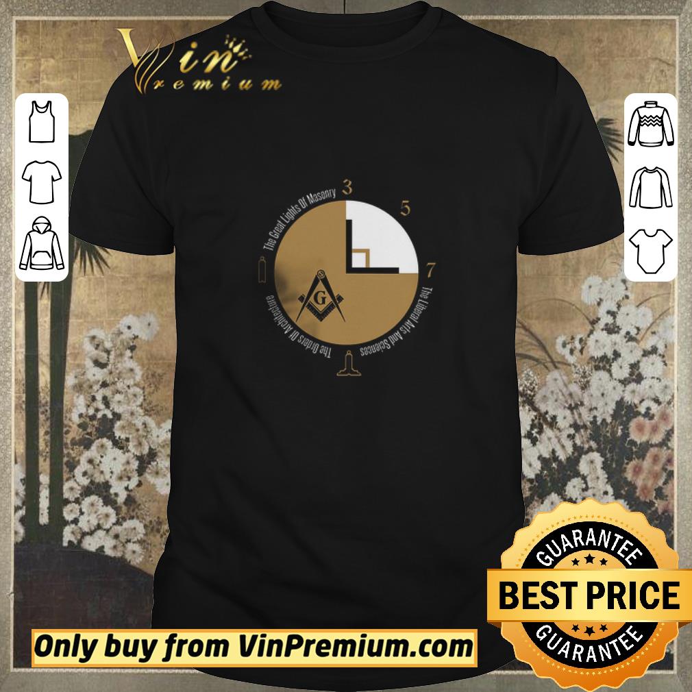 Official Freemasons 1 4 Part Of A Circle The Great Lights Of Masonry The Liberal shirt sweater