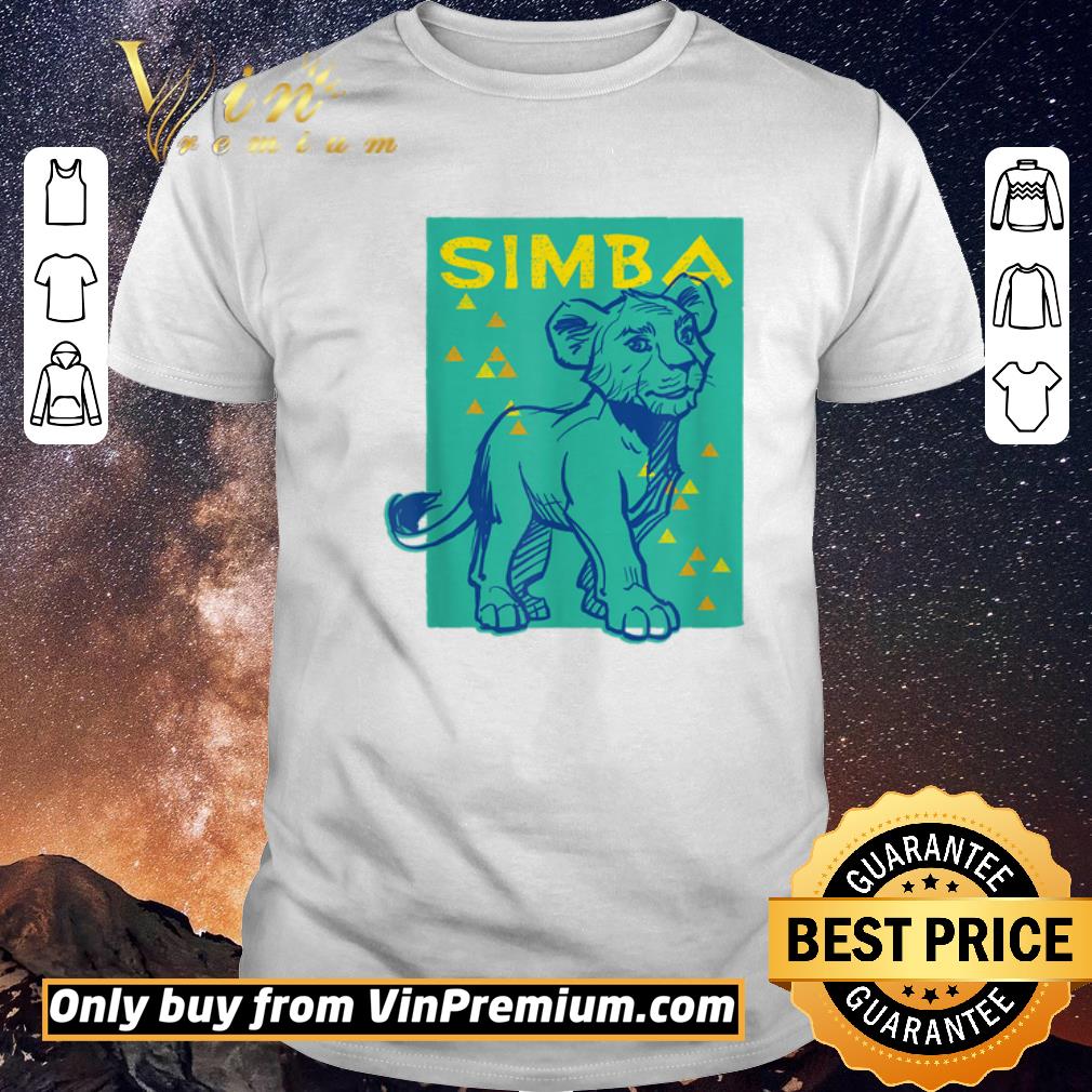 Hot Disney The Lion King Live Action Simba Triangles shirt sweater