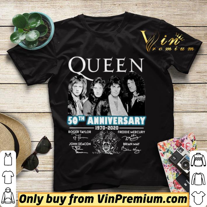 Queen 50th Anniversary 1970 2020 Signatures shirt sweater bf03082d queen 50th anniversary 1970 2020 signatures shirt sweater 4 - Queen 50th Anniversary 1970 2020 Signatures shirt sweater