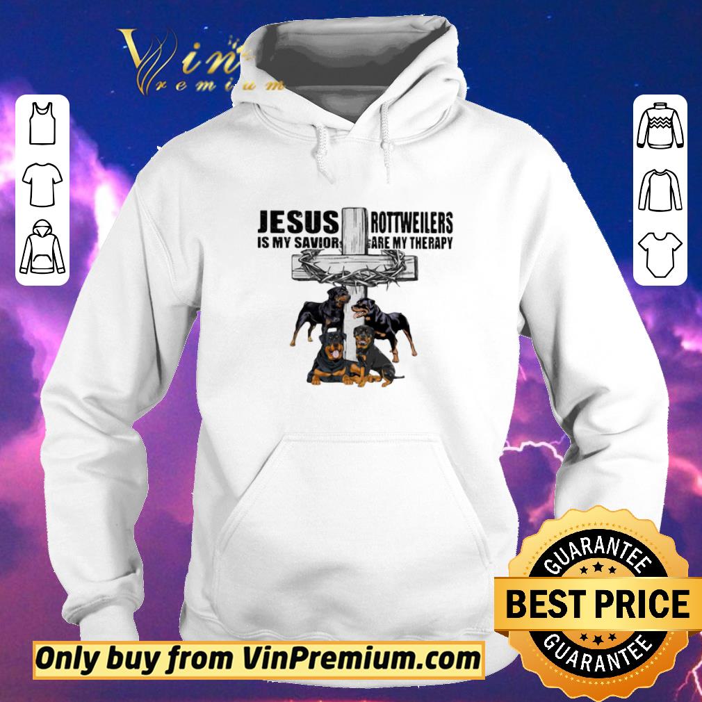 bf1250c2 nice jesus is my savior rottweilers are my therapy cross crown of thorns dog shirt sweater 4 - Nice Jesus Is My Savior Rottweilers Are My Therapy Cross Crown Of Thorns Dog shirt sweater