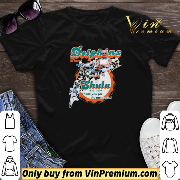 Miami Dolphins Don Shula 1930 2020 Thank You For The Memories shirt sweater