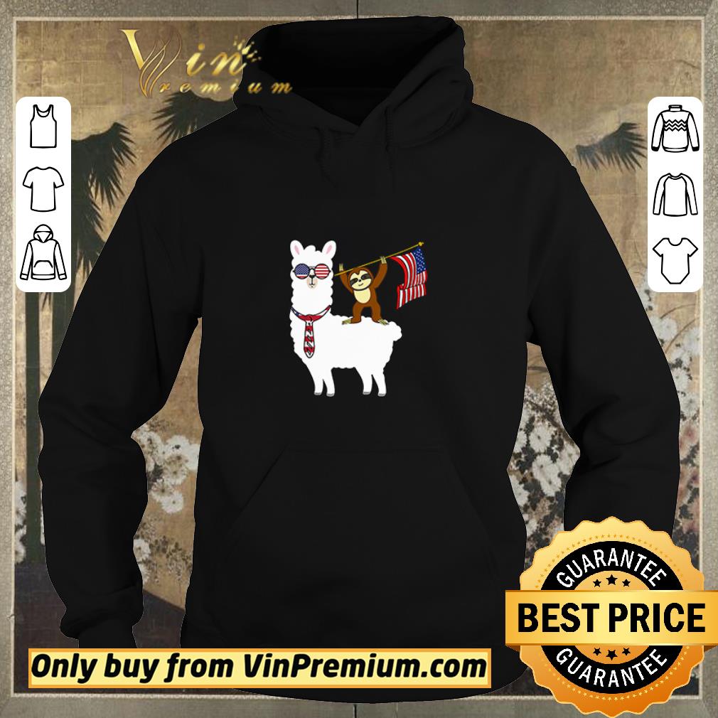 c08eb47a original sloth riding llama 4th of july shirt sweater 4 - Original Sloth Riding Llama 4th Of July shirt sweater