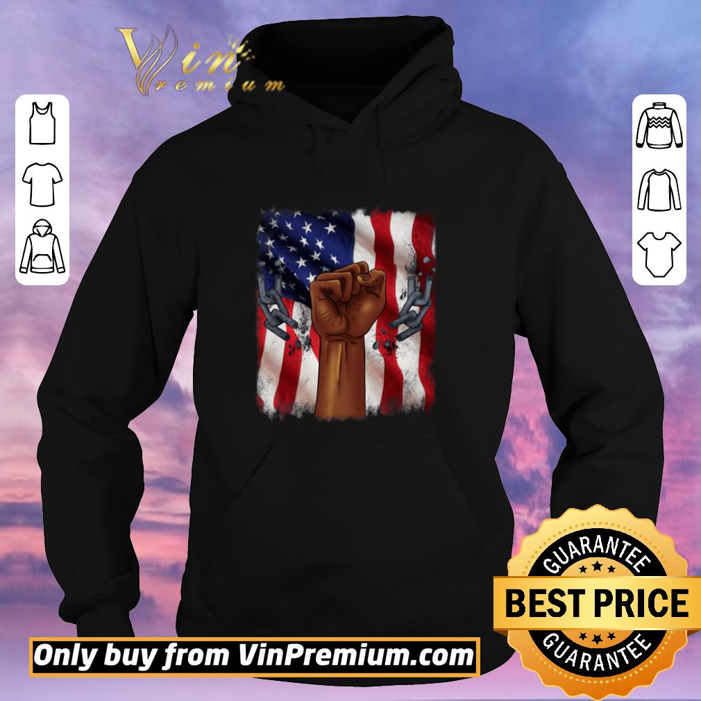 c1c0bedd premium american flag the fist broken chain shirt sweater 4 - Premium American flag The fist broken chain shirt sweater