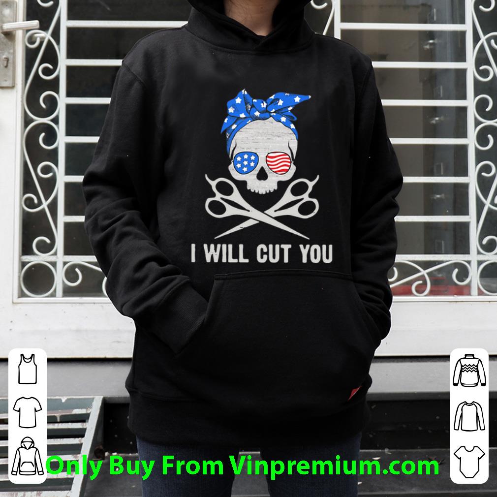 c4335ce2 hot skull i will cut you american flag sunglasses shirt 4 - Hot Skull I Will Cut You American Flag Sunglasses shirt