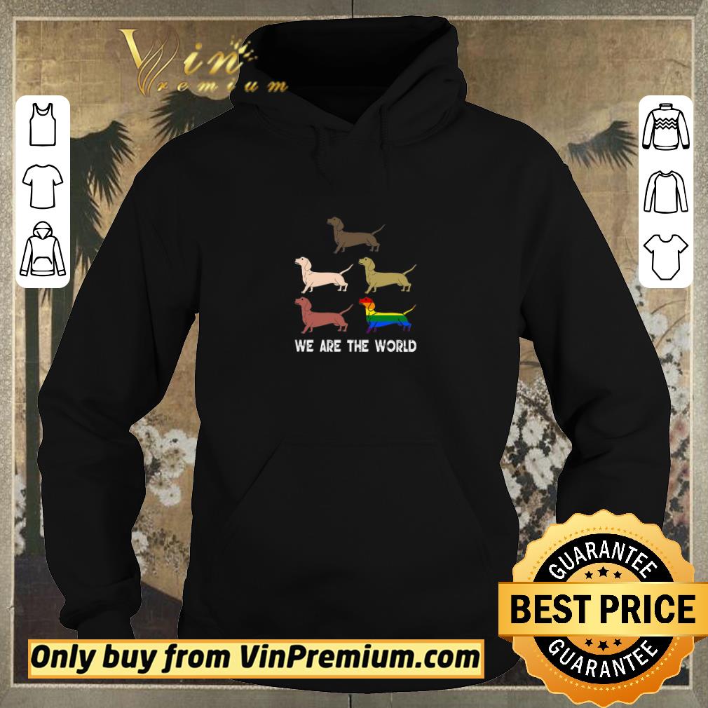 c436729b nice lgbt dachshund we are the world shirt sweater 4 - Nice LGBT Dachshund We Are The World shirt sweater
