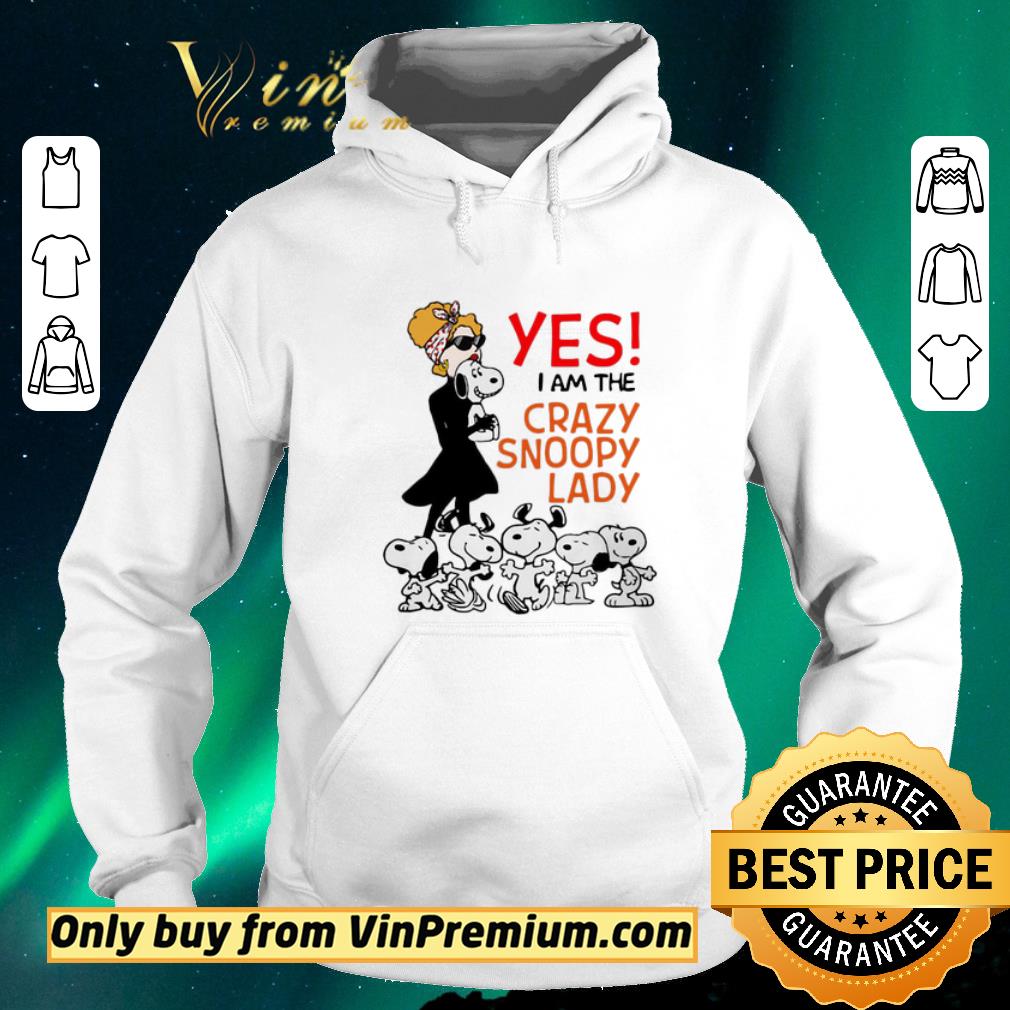 c5d2b105 official yes i am the crazy snoopy lady shirt sweater 4 - Official Yes i am the crazy snoopy lady shirt sweater