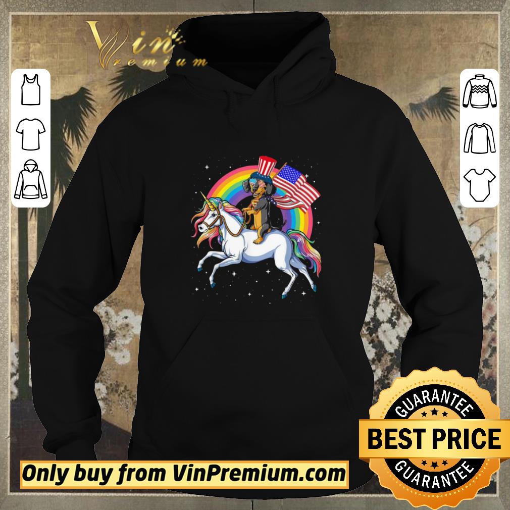 c5ed0afa original dachshund riding unicorn happy independence shirt sweater 4 - Original Dachshund Riding Unicorn Happy Independence shirt sweater