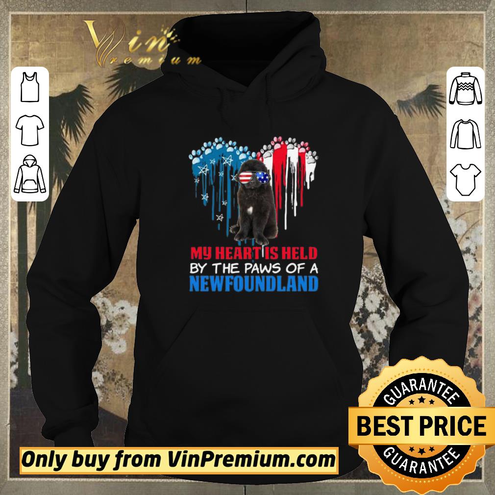 c726b593 funny heart paw america my heart is held by the paws of a newfoundland shirt sweater 4 - Funny Heart Paw America My Heart Is Held By The Paws Of A Newfoundland shirt sweater