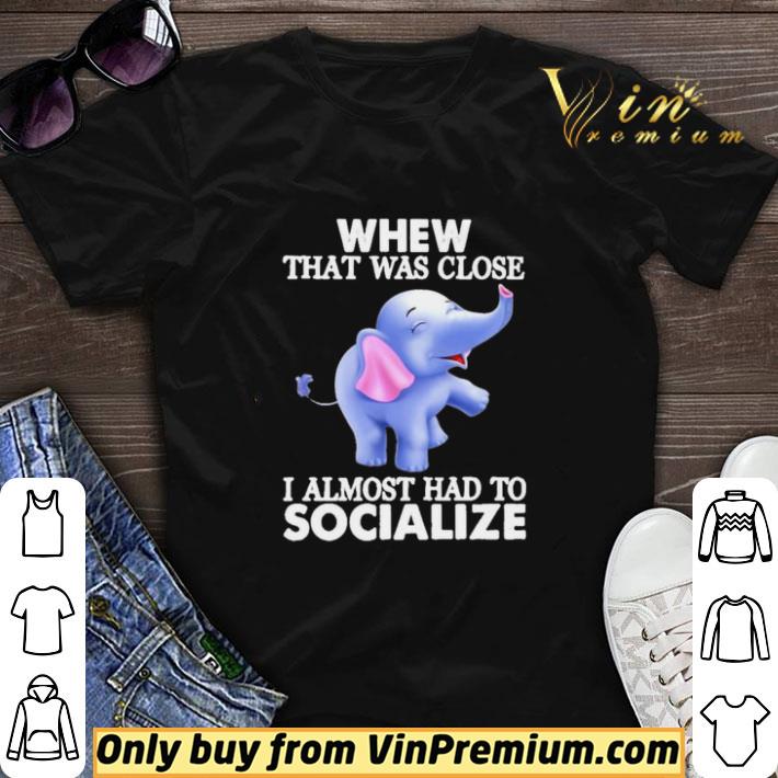 Baby Elephants whew that was close i almost had to socialize shirt sweater