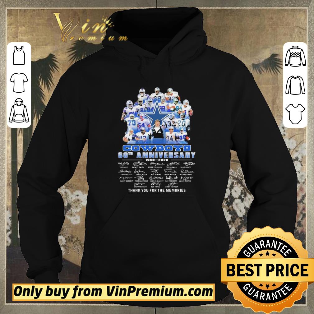 ca498dfd funny dallas cowboys football 60th anniversary 1960 2020 thank you for the memories signatures shirt sweater 4 - Funny Dallas cowboys football 60th anniversary 1960 2020 thank you for the memories signatures shirt sweater