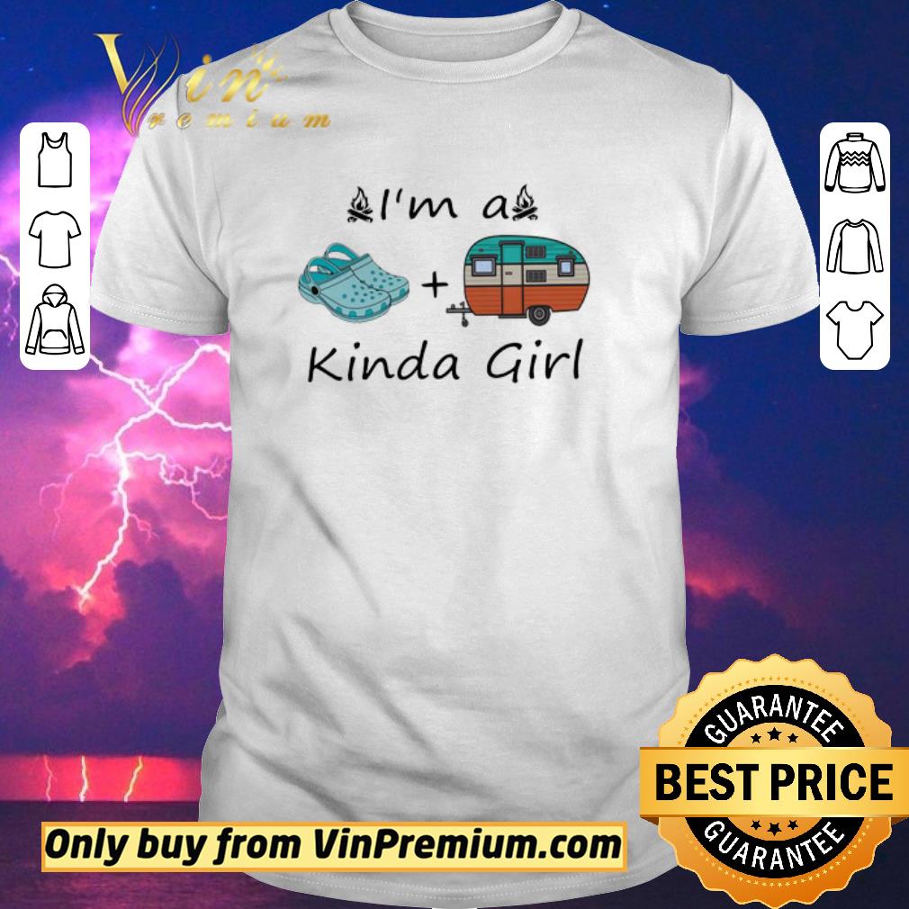 Funny I’m a crocs camping kinda girl shirt sweater