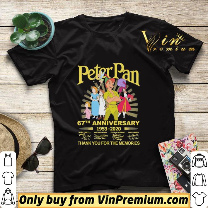 d0cd7ada peter pan 67th anniversary 1953 2020 thank you for the memories signatures shirt sweater 4 - Peter Pan 67th anniversary 1953 2020 thank You for the memories signatures shirt sweater