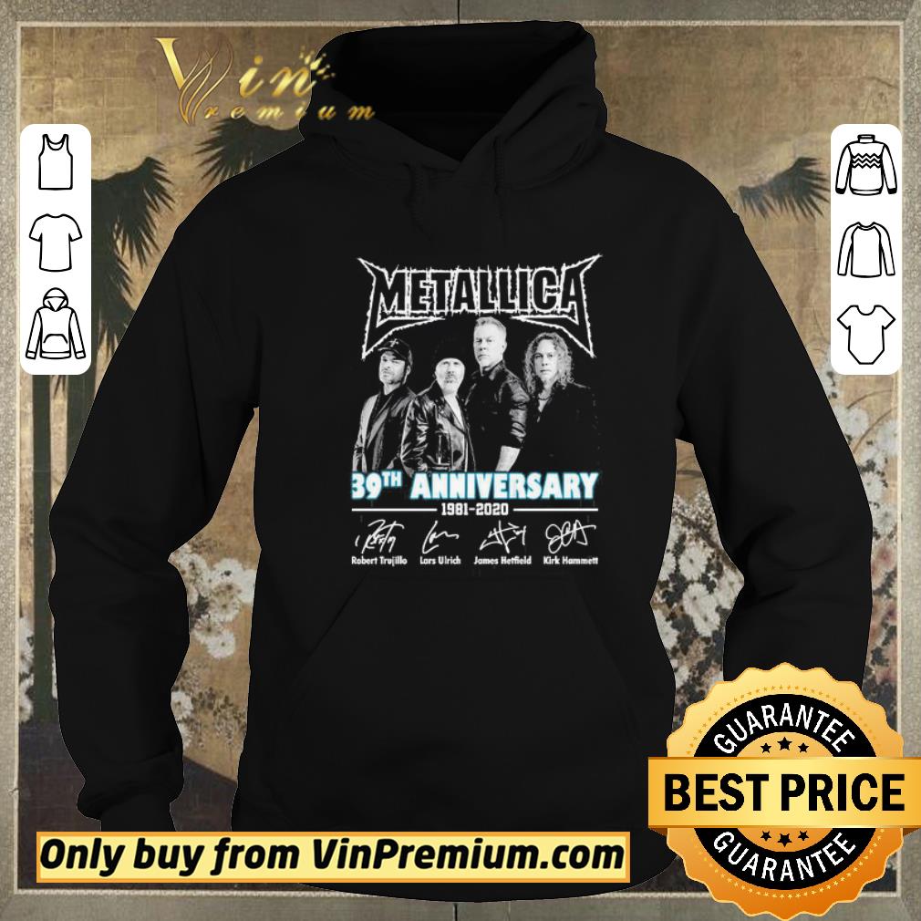 d15b2cda original metallica 39th anniversary 1981 2020 signatures shirt sweater 4 - Original Metallica 39th anniversary 1981 2020 signatures shirt sweater