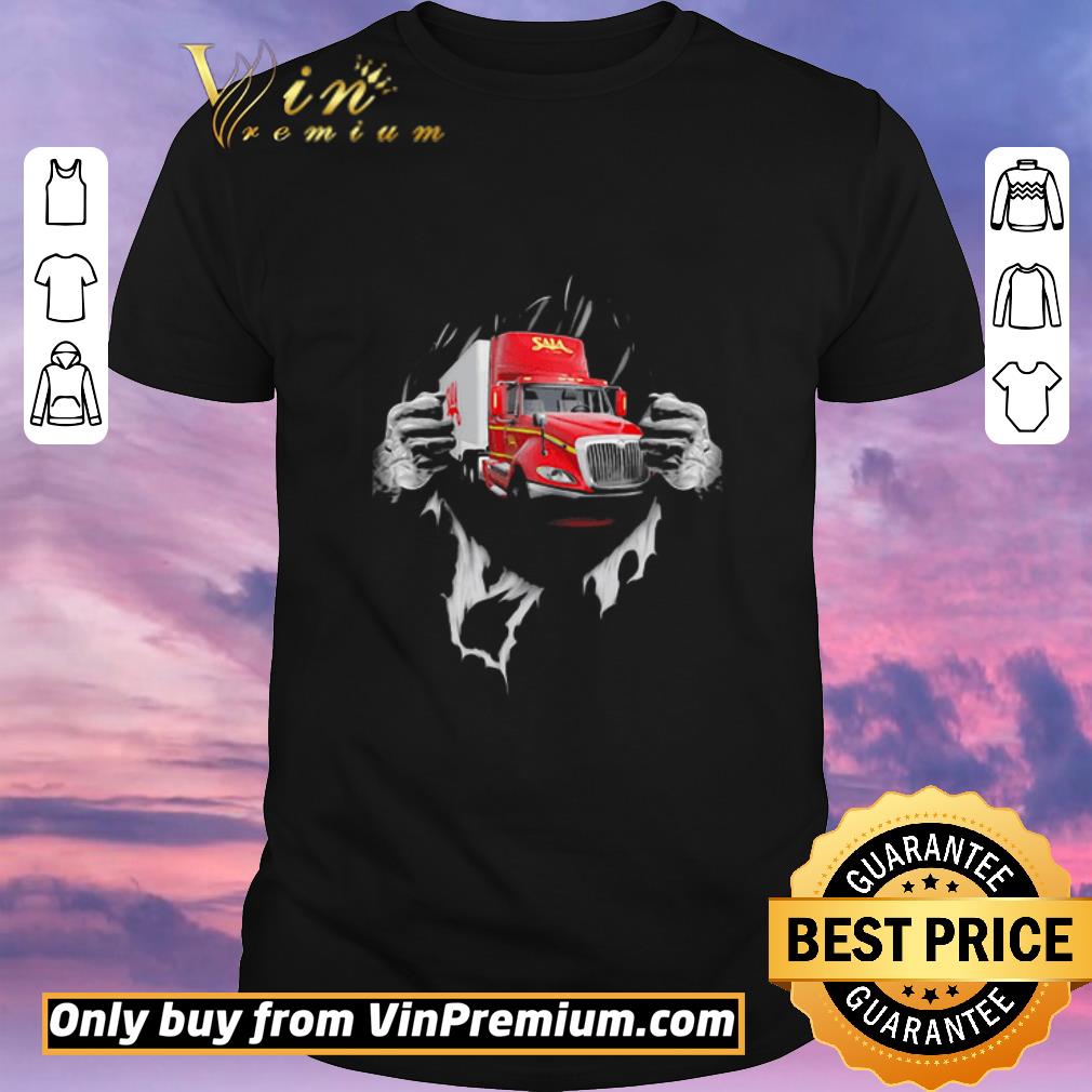 Funny Strong Superman Saia LTL Freight Truck shirt sweater