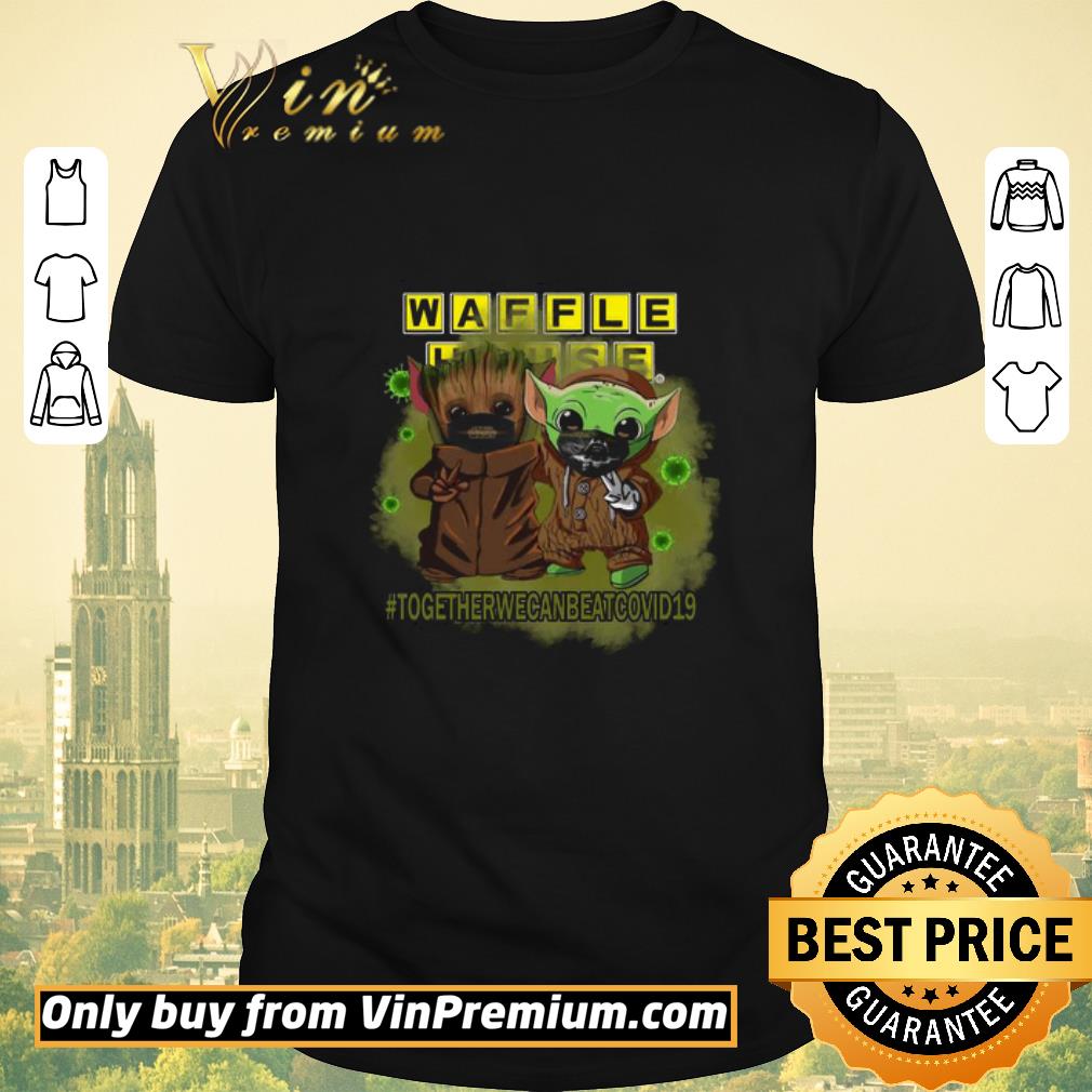 Awesome Baby Groot And Baby Yoda Face Mask Star Wars Darth Vader Waffle house Together We Can Beat Covid 19 shirt sweater