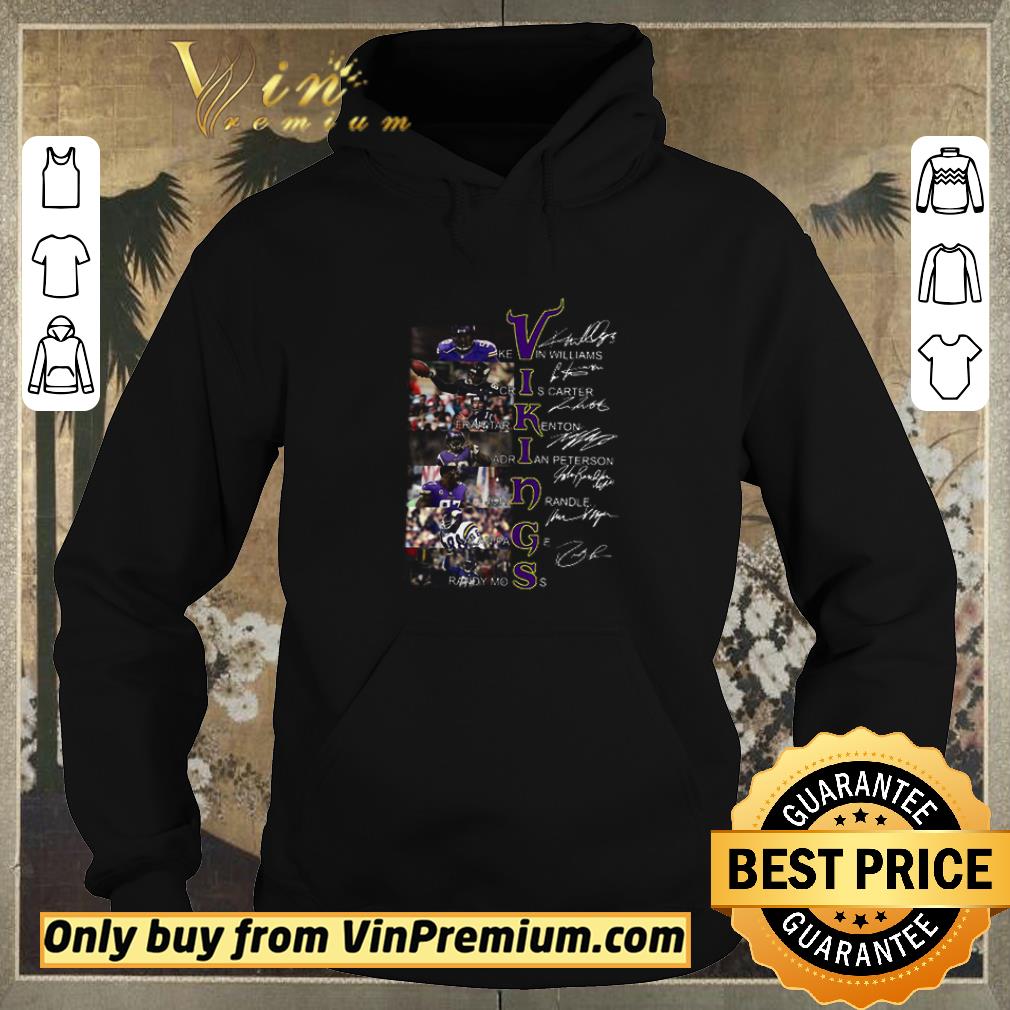 e0534b6f premium minnesota vikings signatures kevin williams cris carter shirt sweater 4 - Premium Minnesota Vikings Signatures Kevin Williams Cris Carter shirt sweater