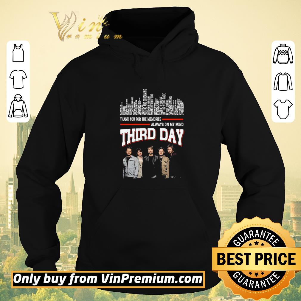 e1bd8a36 original thank you for the memories always on my mind third day shirt sweater 4 - Original Thank you for the memories always on my mind third day shirt sweater