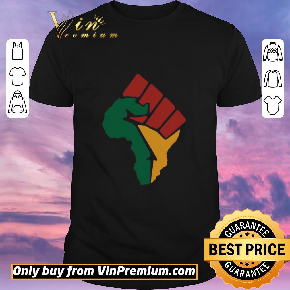 Awesome Americas Map Juneteeth Fist shirt sweater