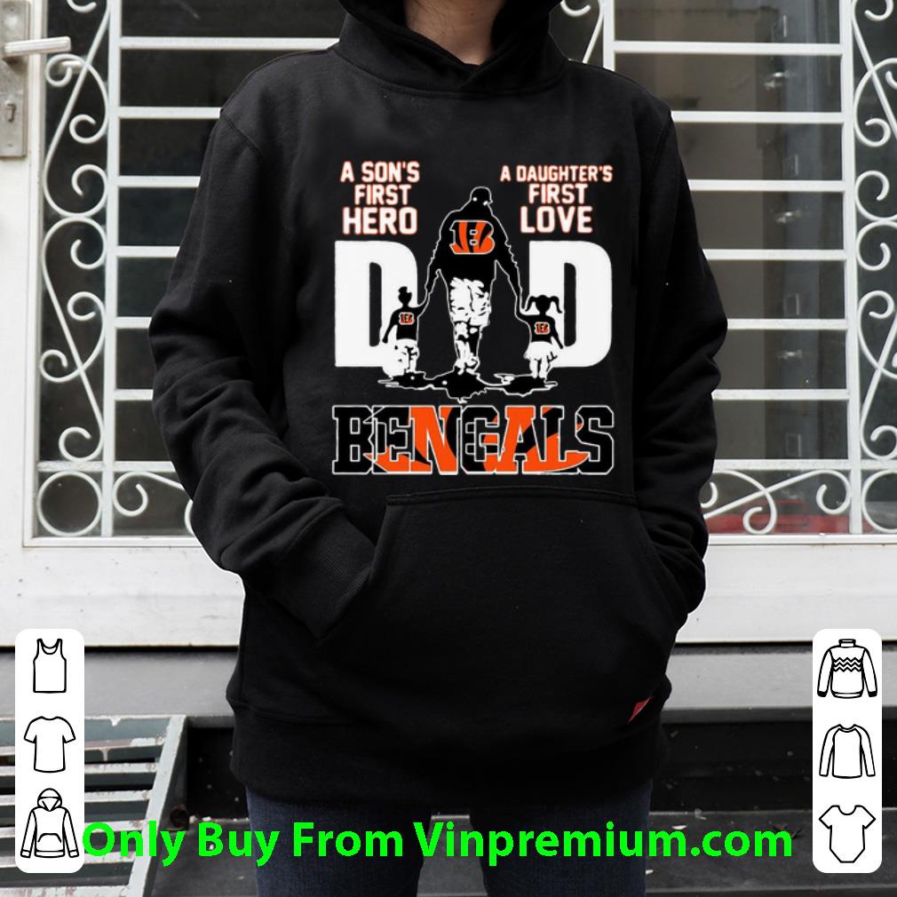 e5c0c2dd premium cincinnati bengals dad a son s first hero a daughter s first love shirt 4 - Premium Cincinnati Bengals Dad A Son’s First Hero A Daughter’s First Love shirt