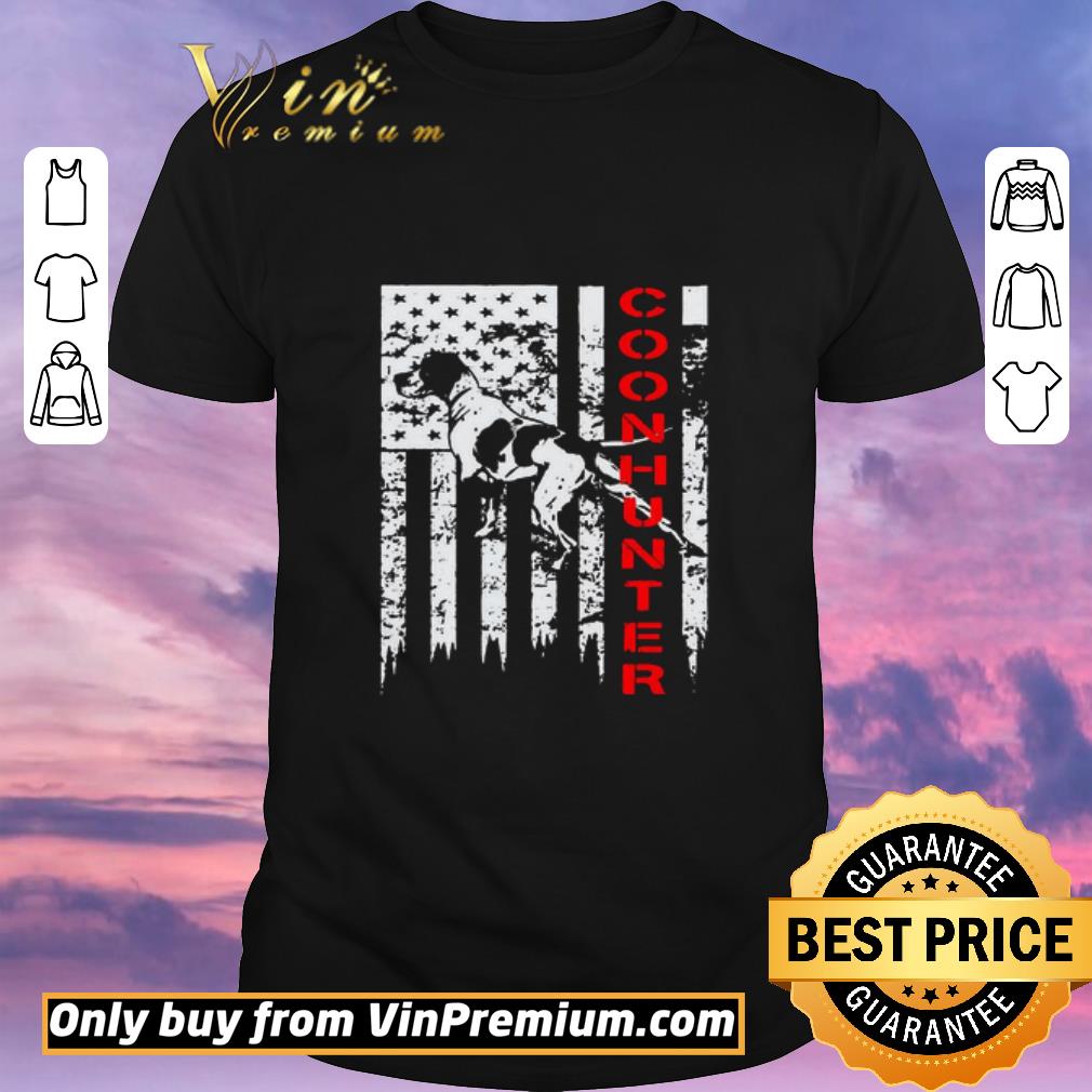 Hot Distressed USA Flag For Coon Hunters shirt sweater