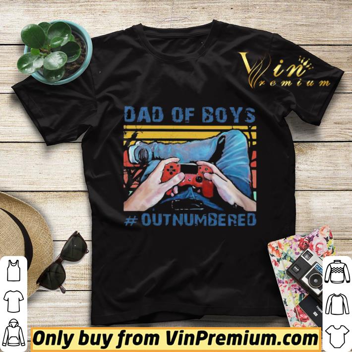 ea308494 gamer dad of boy outnumbered vintage retro shirt sweater 4 - Gamer dad of boy outnumbered vintage retro shirt sweater