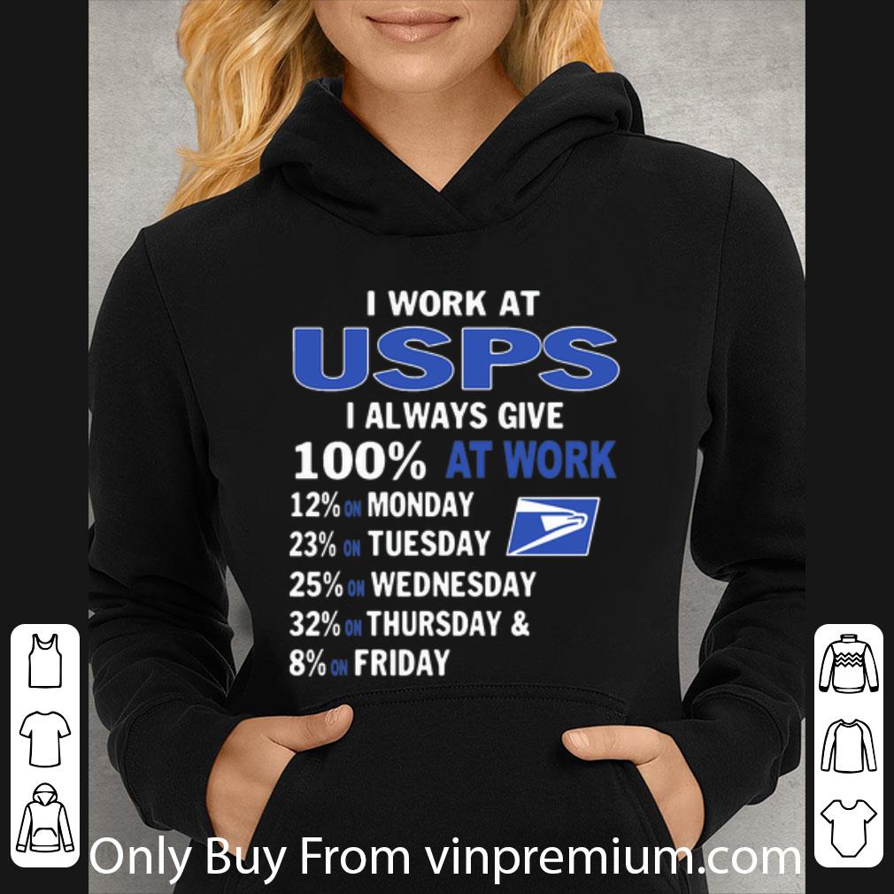 f15de6ff awesome i work at usps i always give 100 at work shirt 4 - Awesome I Work At USPS I Always Give 100% At Work shirt