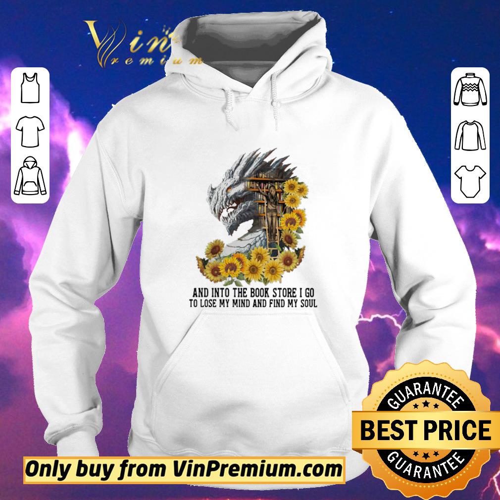 f2a33d02 official dragon sunflowers and into the book store i go to lose my mind and find my soul shirt sweater 4 - Official Dragon sunflowers and into the book store I go to lose my mind and find my soul shirt sweater