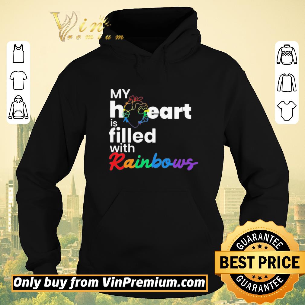 f8770be2 original my heart is filled with rainbows lgbt shirt sweater 4 - Original My heart is filled with rainbows LGBT shirt sweater