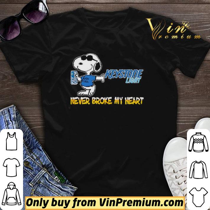 Snoopy Keystone light never broke my heart shirt sweater