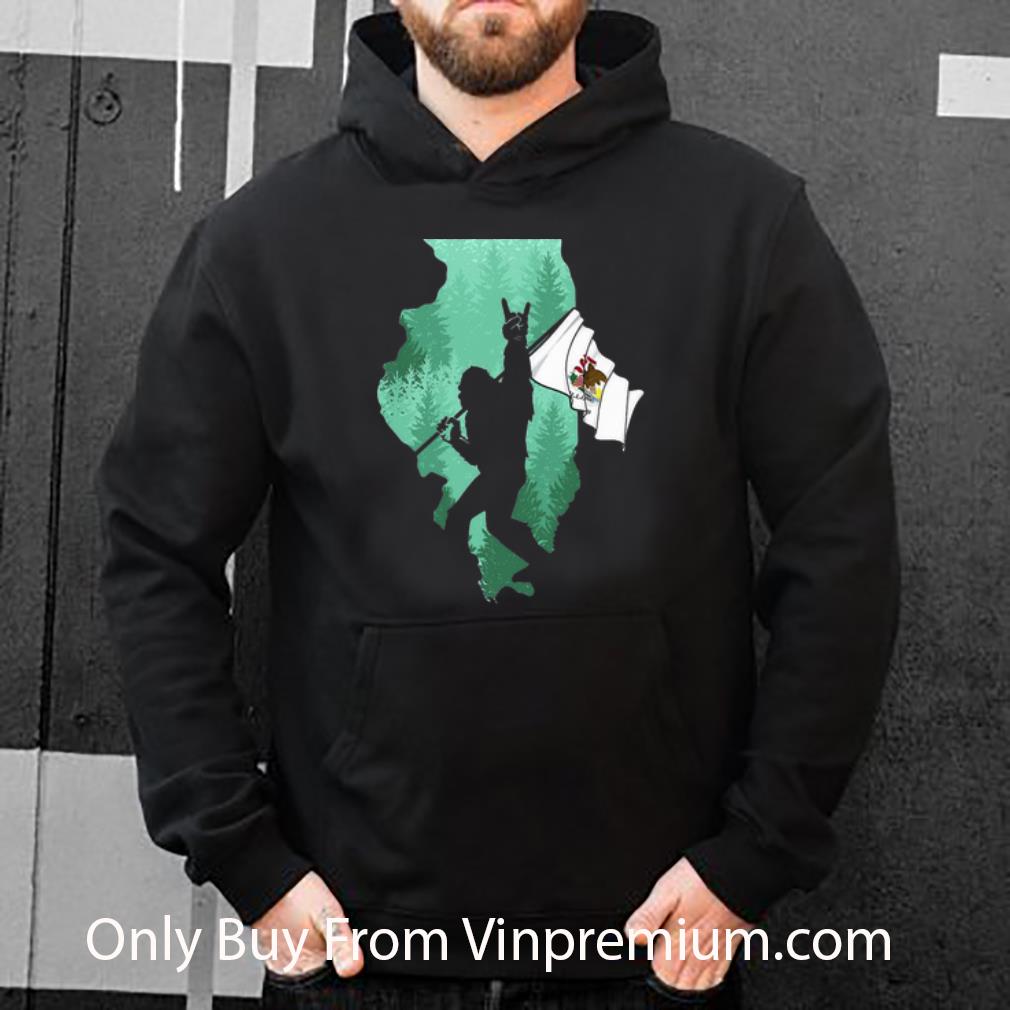 fa62c325 hot bigfoot forrest illinois map flag shirt 4 - Hot Bigfoot Forrest Illinois Map Flag shirt