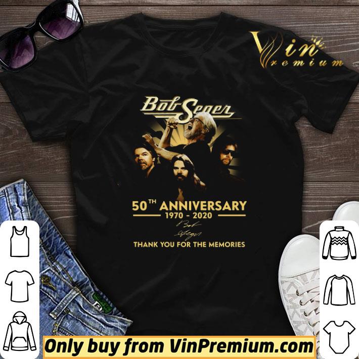 Bob Seger 50th Anniversary 1970 2020 Signature Thank You For The Memories shirt sweater