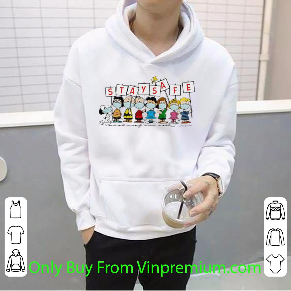 0b83f19c nice the peanut characters stay safe shirt 4 - Nice The Peanut Characters Stay Safe shirt