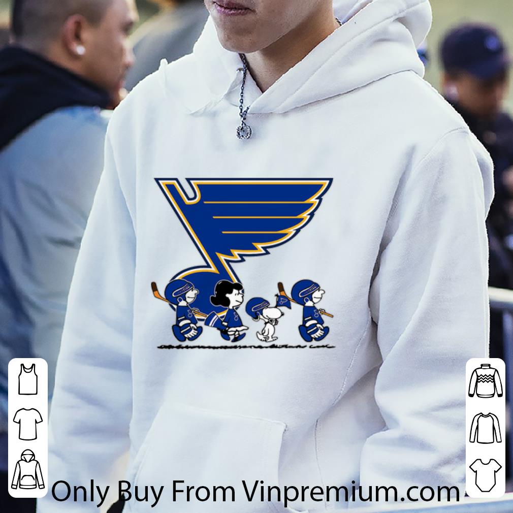 0cb91cd6 hot the peanuts characters st louis blues shirt 4 - Hot The Peanuts Characters St. Louis Blues shirt