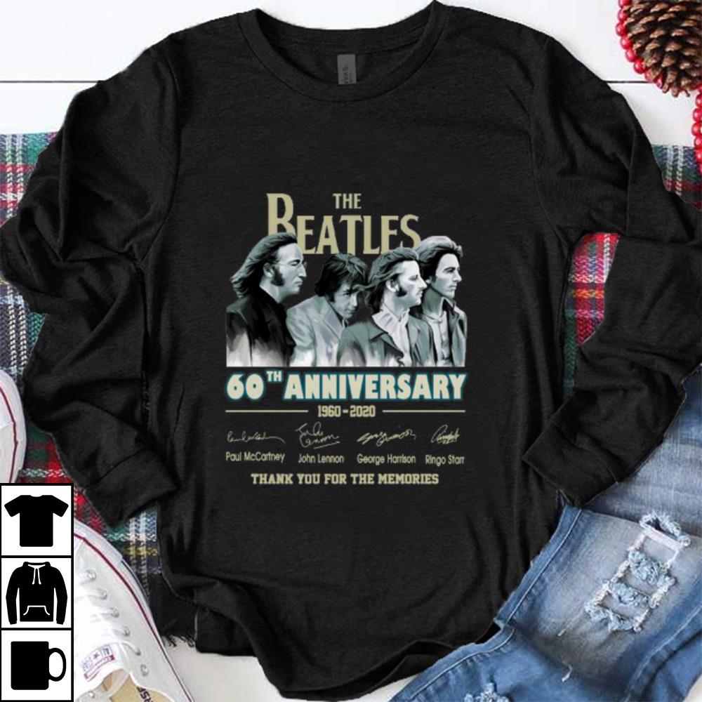 Awesome The Beatles 60th Anniversary 1960-2020 Thank You For The Memories shirt