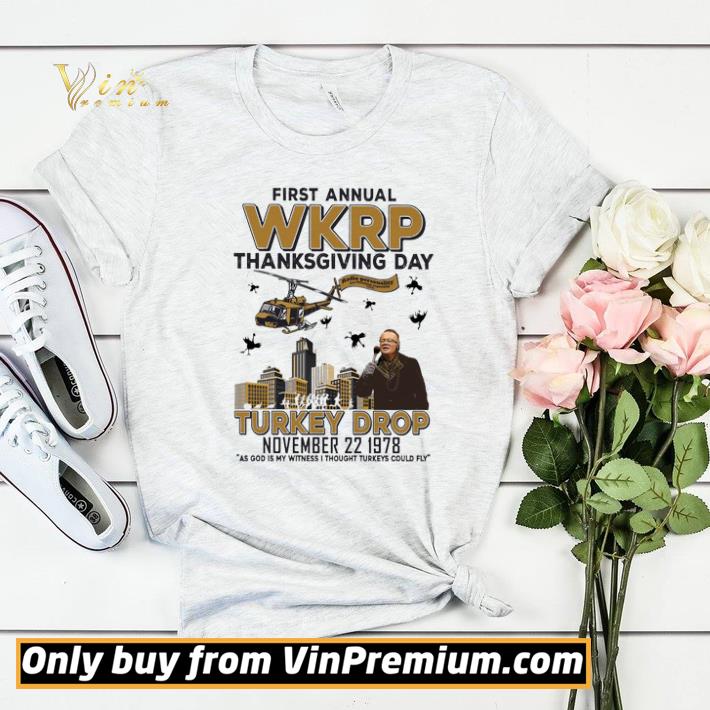 17c7ffee first annual wkrp thanksgiving day turkey drop november 22 1978 shirt sweater 4 - First Annual Wkrp Thanksgiving Day Turkey Drop November 22 1978 shirt sweater