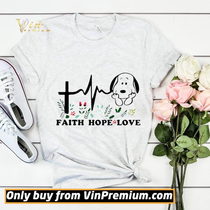 191ebb1a snoopy heartbeat faith hope love flowers shirt sweater 4 - Snoopy heartbeat faith hope love flowers shirt sweater