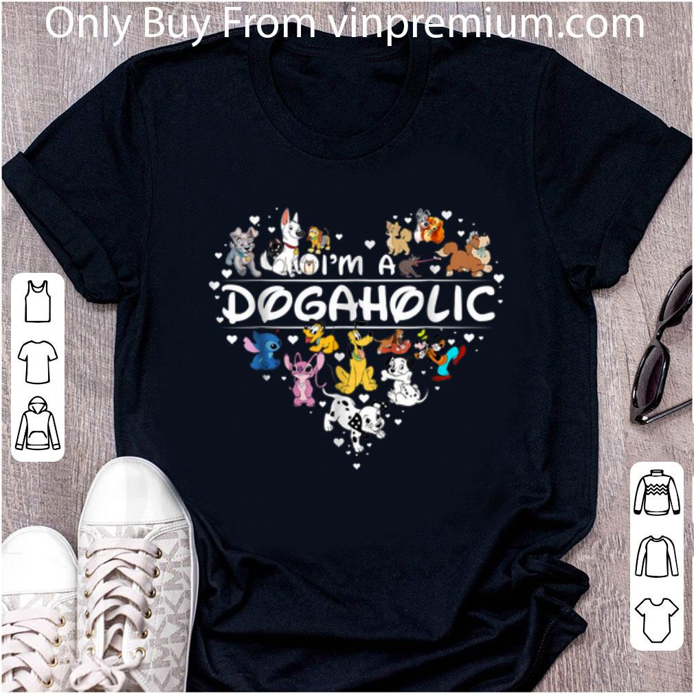 Official I'm A Dogaholic Heart Disney shirt