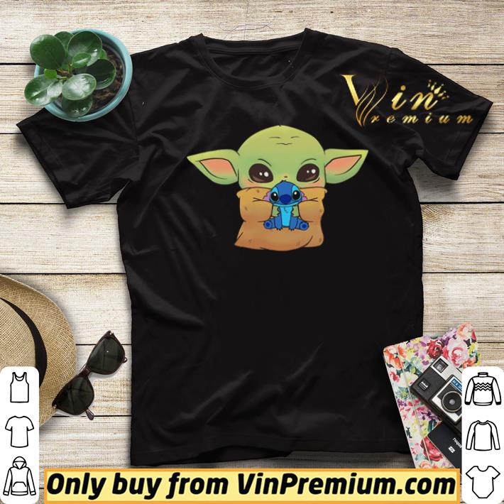 35c96f59 top disney baby yoda hug baby stitch shirt 4 - Top Disney Baby Yoda hug Baby Stitch shirt